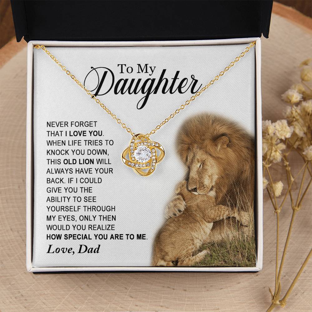 Daughter - How Special You Are To Me - Ne Love Knot Necklace