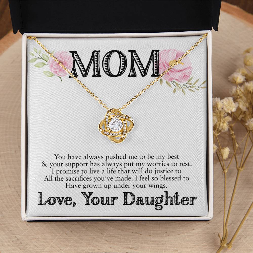 Gift For Mom - Love Knot Necklace 4 Love Knot Necklace