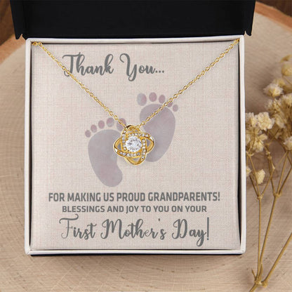First Mothers Day Necklace Love Knot Necklace