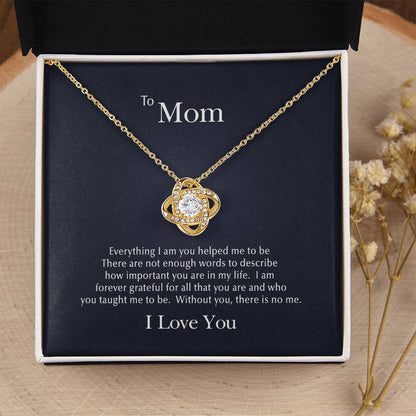 Forever Grateful Love Knot Necklace