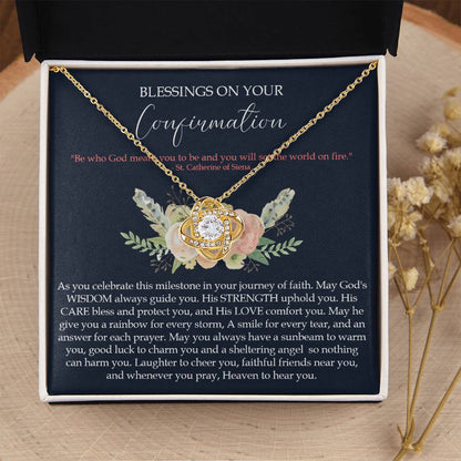 Confirmation Gifts For Girls Customize Gifts For Her Confirmation Ne Love Knot Necklace