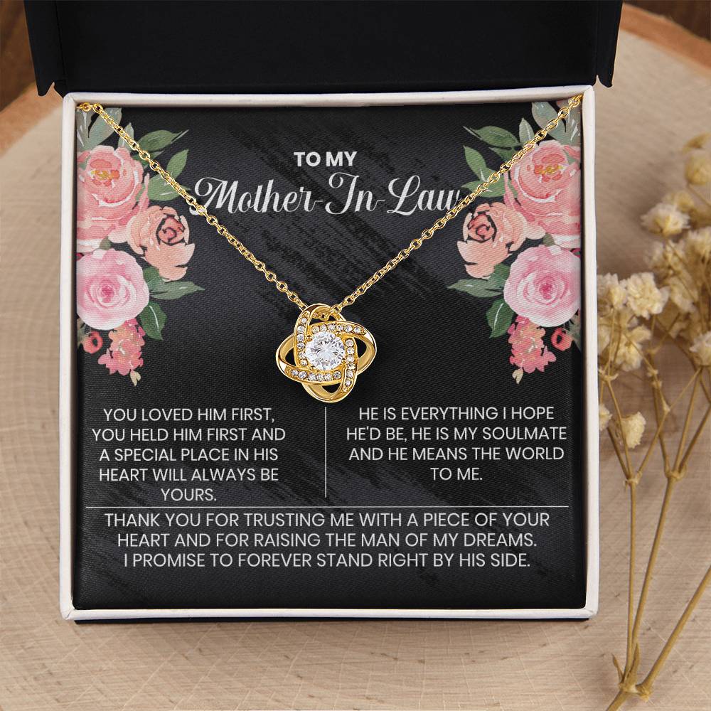 Almost Gone To My Mother-In-Law Thank You The Love Knot Necklace Love Knot Necklace