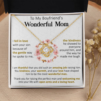 Gift For Boyfriend's Mom Gentle Way Kindness Warmth Love Knot Necklace Love Knot Necklace