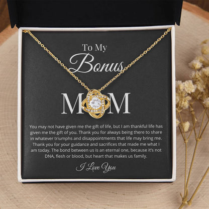 Bonus Mom Necklace Love Knot Necklace