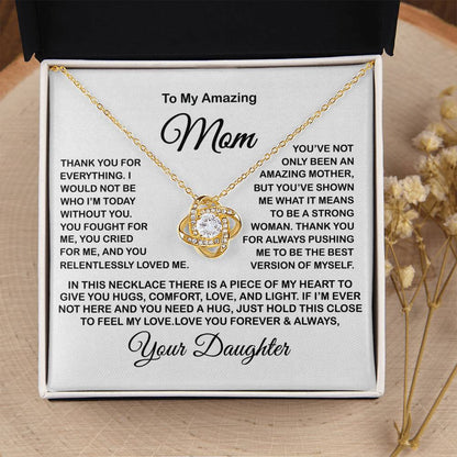 Gift For Mom Present For Mom Mother's Day Gift Present For Mom For Mom Gift For Mom From Daughter Love Knot Necklace