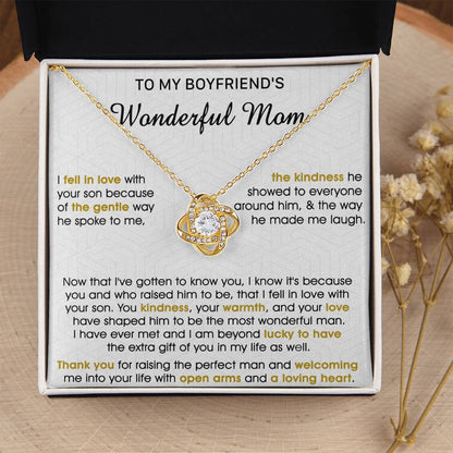 Gift For Boyfriend's Mom Gentle Way Gotten Know Love Knot Necklace Love Knot Necklace