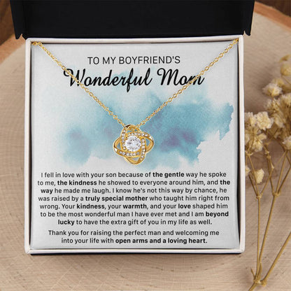 Gift For Boyfriend's Mom Gentle Way Chance Kindness Love Knot Necklace Love Knot Necklace