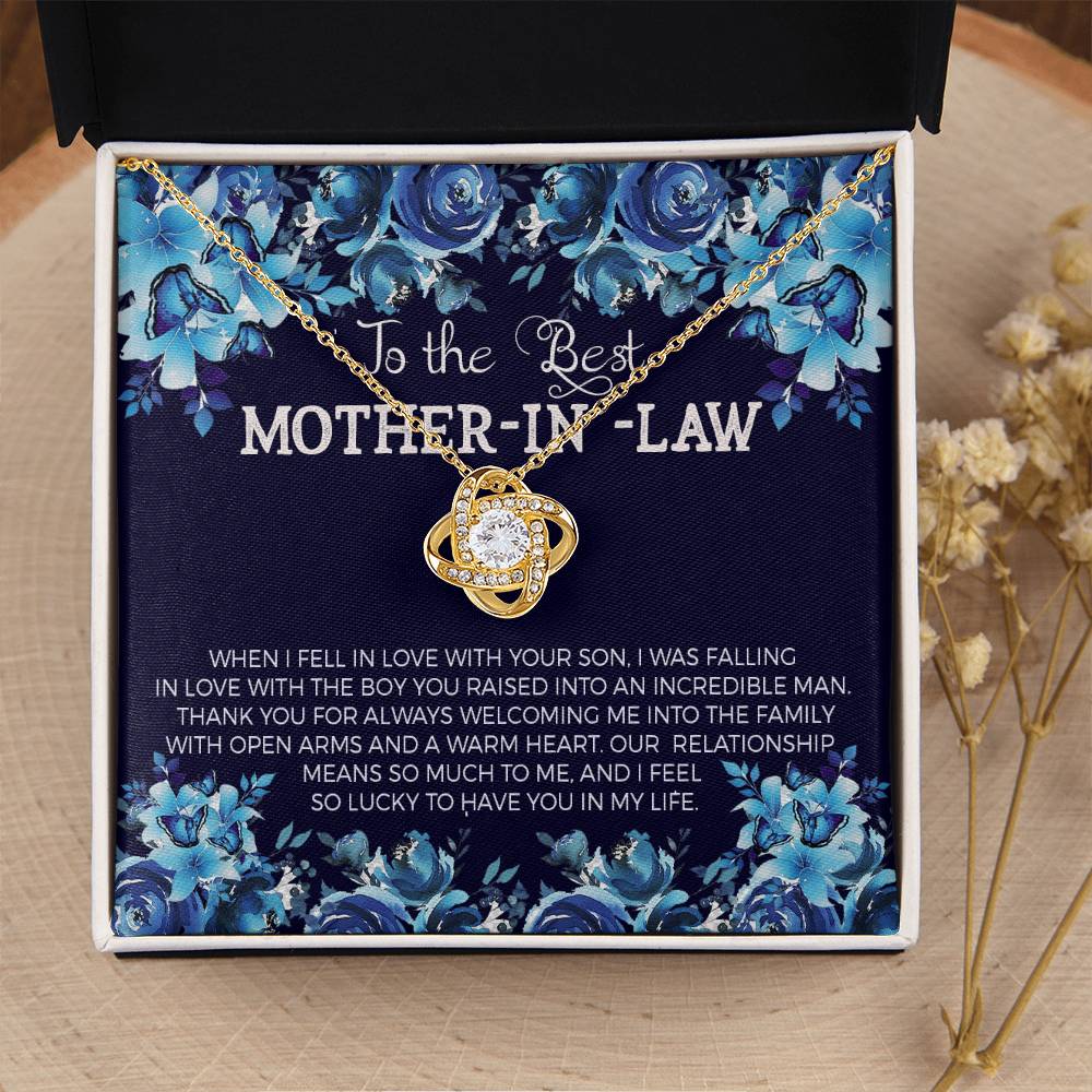 To The Best Mother-In- Love Knot Necklace