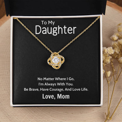 Gift For Daughter From Mom Daughter Mother Necklace Daughter Gift From Mom To My Daughter Daughters Birthday Unique Grown Up Daughter Love Knot Necklace