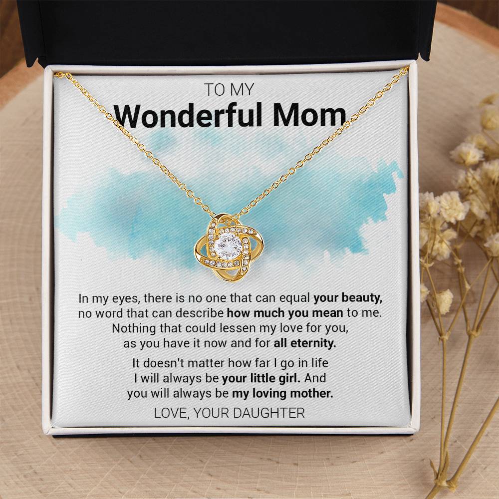 Gift For Mom - My Love Fo Love Knot Necklace