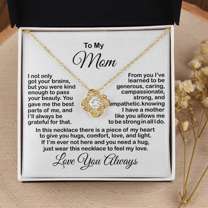 Gift For Mom From Daughter Son Mother's Day Gift For Mom Necklace For Mom Mother's Day Necklace For Mom From Daughter Son Kids Love Knot Necklace