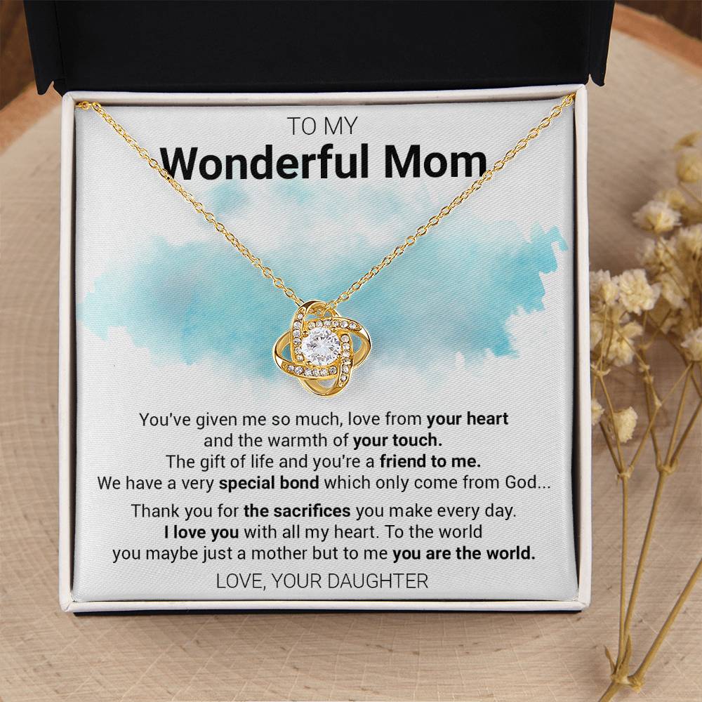 Gift For Mom - Special Love Knot Necklace