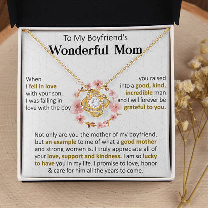 Gift For Boyfriend's Mom Forever Example Love Knot Necklace Love Knot Necklace