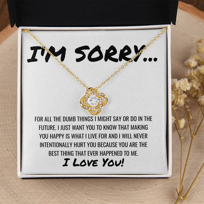 Best Thing That Happened To Me Necklace Love Knot Necklace