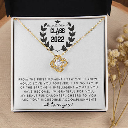 To Your Graduation Love Know Necklace Graduatio Love Knot Necklace