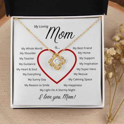 For My Loving Mom - A Perfect Gift For Mother's Day ?? Love Knot Necklace