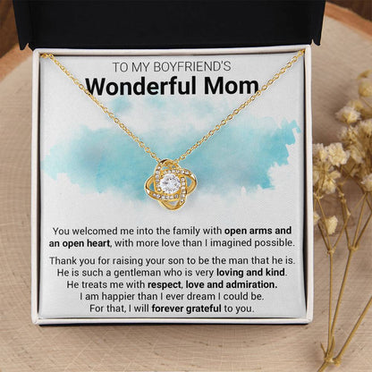 Gift For Boyfriend's Mom Welcomed For That Love Knot Necklace Love Knot Necklace