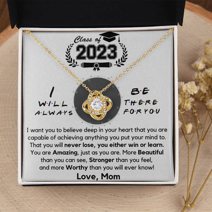 Class Of 2023 Graduation Gift Necklace Fr Love Knot Necklace