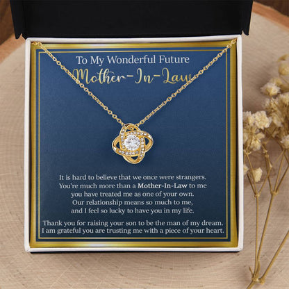 Gift For Future Mother-In-Law - So Lucky - Love Knot Love Knot Necklace