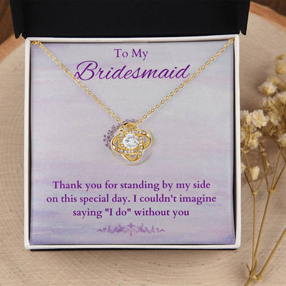 Bridesmaid v1 - Love Knot Necklace