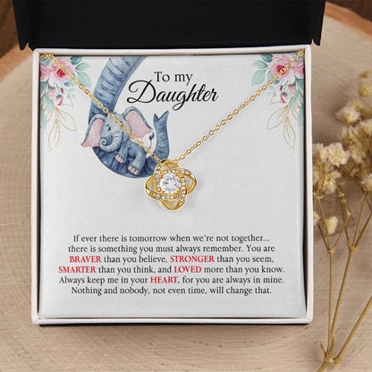 Almost Gone Love Knot Necklace For Daughter Love Knot Necklace