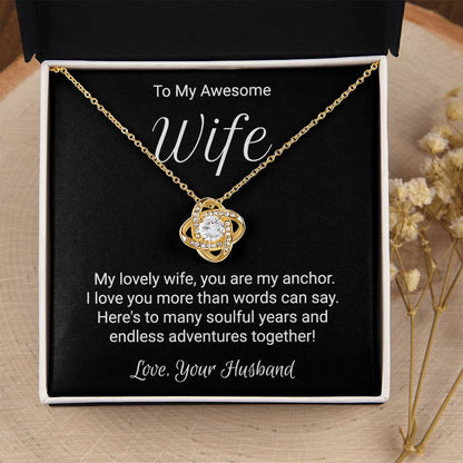 Unique Gift For Wife Love Knot Necklace