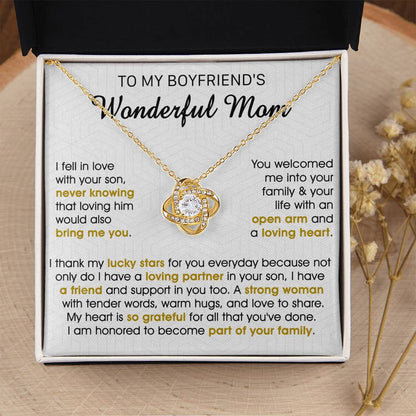 Gift For Boyfriend's Mom Bring Welcomed Lucky Tender Love Knot Necklace Love Knot Necklace