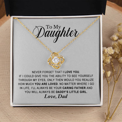 Daughter - You Are Loved - Ne Love Knot Necklace