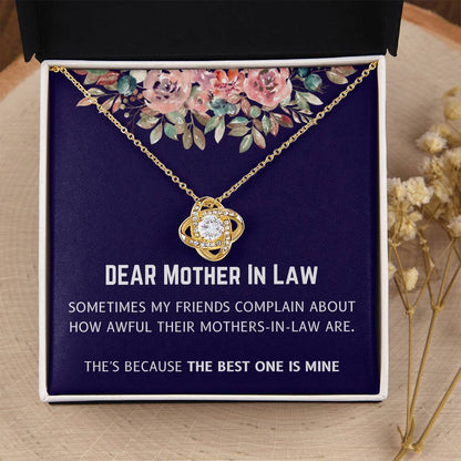 Best Mother In Law Is Mine Love Knot Necklace