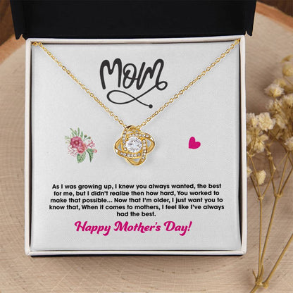 Gift For Mom - Love Knot Necklace 2 Love Knot Necklace