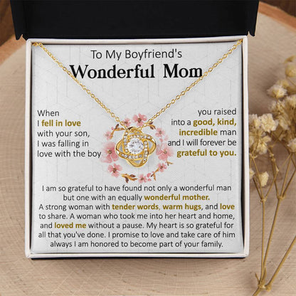 Gift For Boyfriend's Mom Forever Strong Women Love Knot Necklace Love Knot Necklace