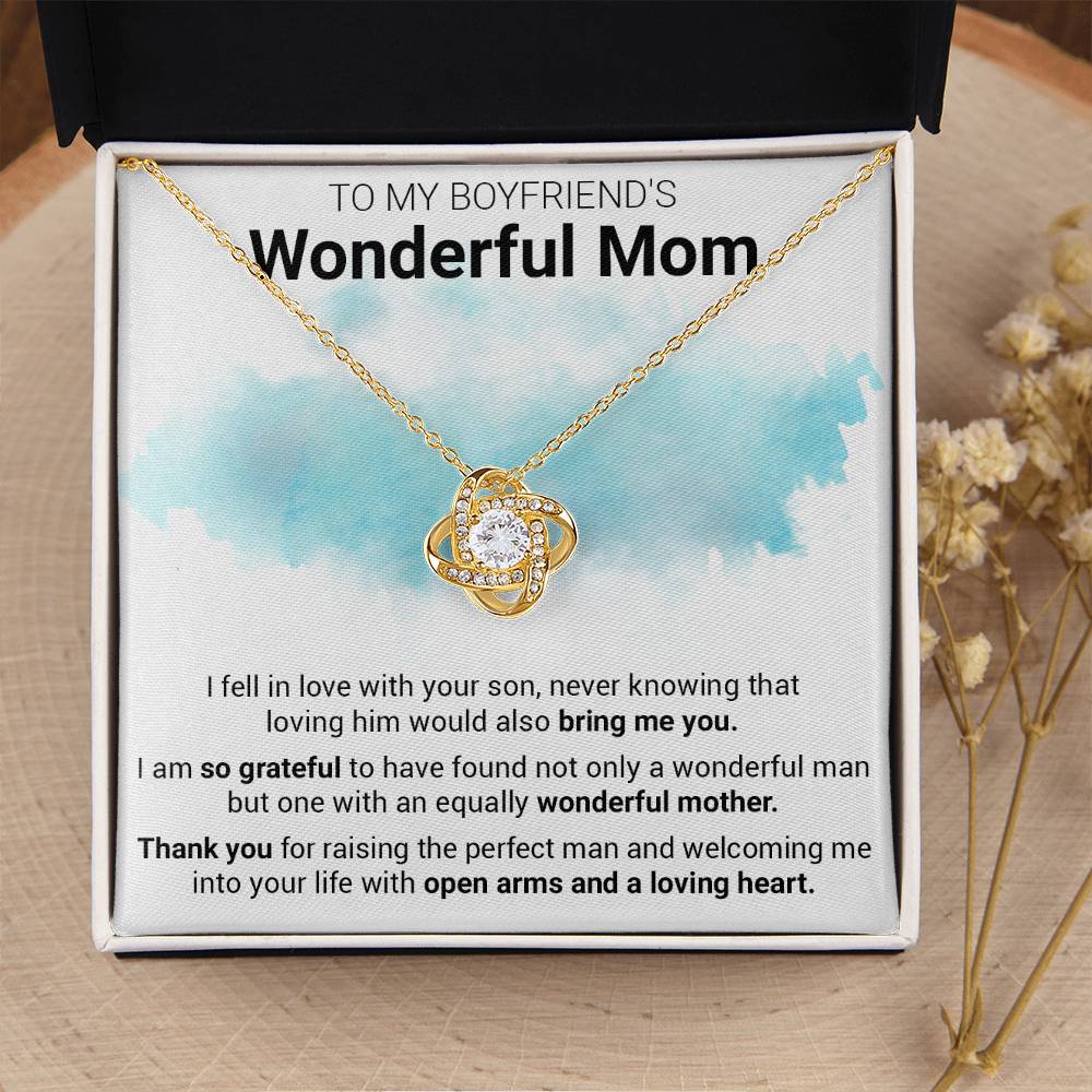 Gift For Boyfriend's Mom - Into Your Life - Love Knot 1 Love Knot Necklace