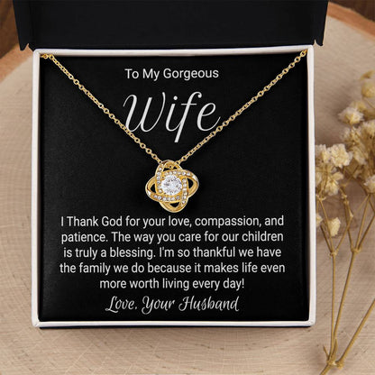 Anniversary Necklace For Wife - Love Knot Love Knot Necklace