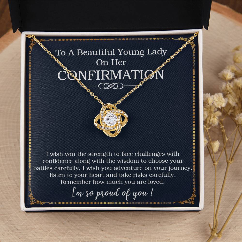Confirmation Gifts For Her Necklace For Girl On Her Confirmation Day Confirmation Gift For Tee Love Knot Necklace