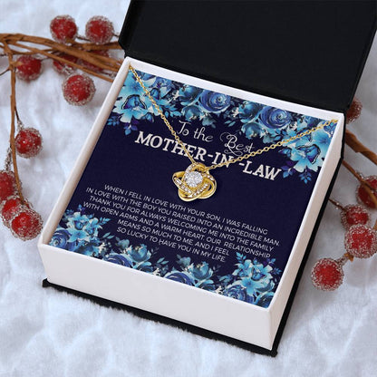 To The Best Mother-In- Love Knot Necklace