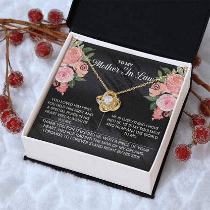 Almost Gone To My Mother-In-Law Thank You The Love Knot Necklace Love Knot Necklace