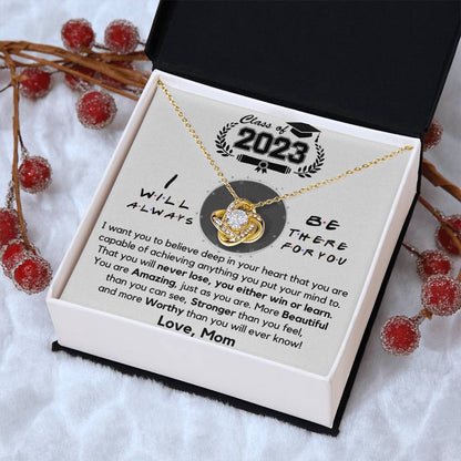 Class Of 2023 Graduation Gift Necklace Fr Love Knot Necklace