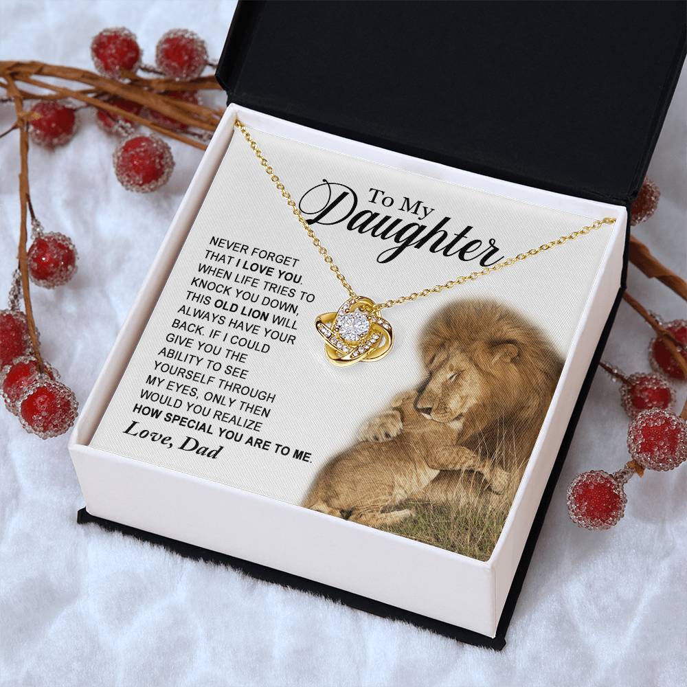 Daughter - How Special You Are To Me - Ne Love Knot Necklace