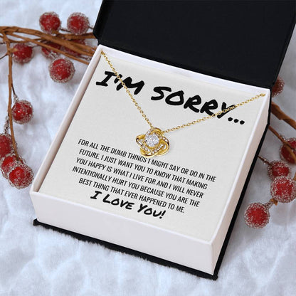 Best Thing That Happened To Me Necklace Love Knot Necklace