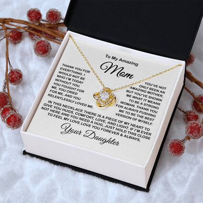 Gift For Mom Present For Mom Mother's Day Gift Present For Mom For Mom Gift For Mom From Daughter Love Knot Necklace