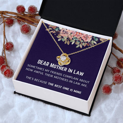 Best Mother In Law Is Mine Love Knot Necklace