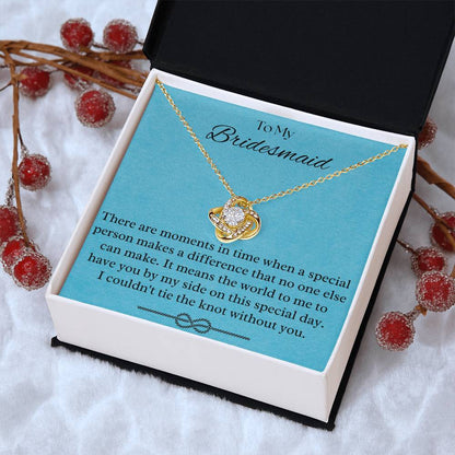 Bridesmai Love Knot Necklace
