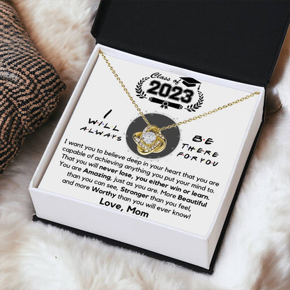 Class Of 2023 Graduation Gift Necklace Fr Love Knot Necklace