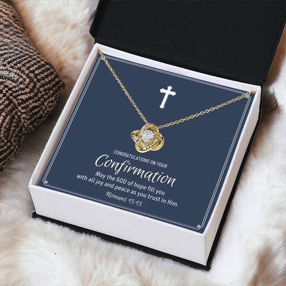 Confirmation Gift For Young Ladies Confirmation Granddaughter Love Knot Necklace Confirmation Gift Ideas For Girls Catholic Confirmation 1 Love Knot Necklace
