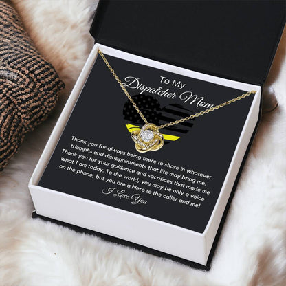 Dispatcher Mom Love Knot Necklace
