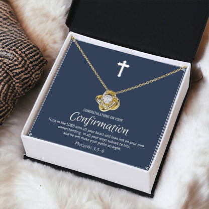 Confirmation Gift For Girls Confirmation Granddaughter Love Knot Necklace Confirmation Gift Ideas For Girls Catholic Confirmation Gift Love Knot Necklace