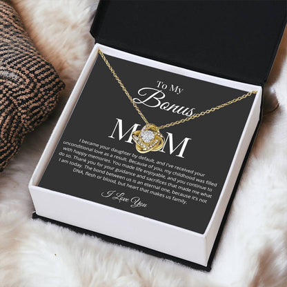 Your Daughter By Default Necklace Love Knot Necklace