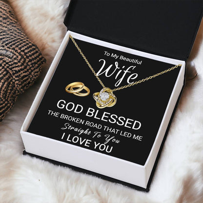 Christian Gift For Wife - Love Knot Necklace Love Knot Necklace