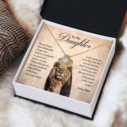 Daughter - Believe In Yourself - Ne Love Knot Necklace