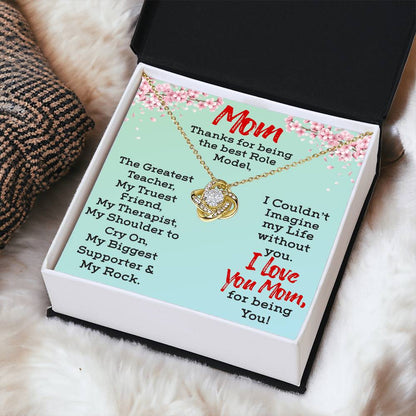 Exclusive Necklace Gift For Mom Love Knot Necklace